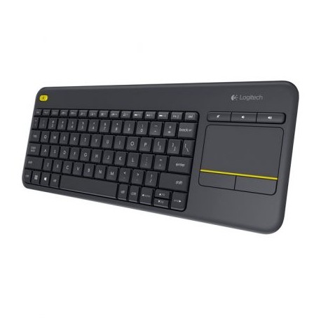 Logitech K400 Plus - Teclado (RF inalámbrico, QWERTY, Inalámbrico, USB, Batería)